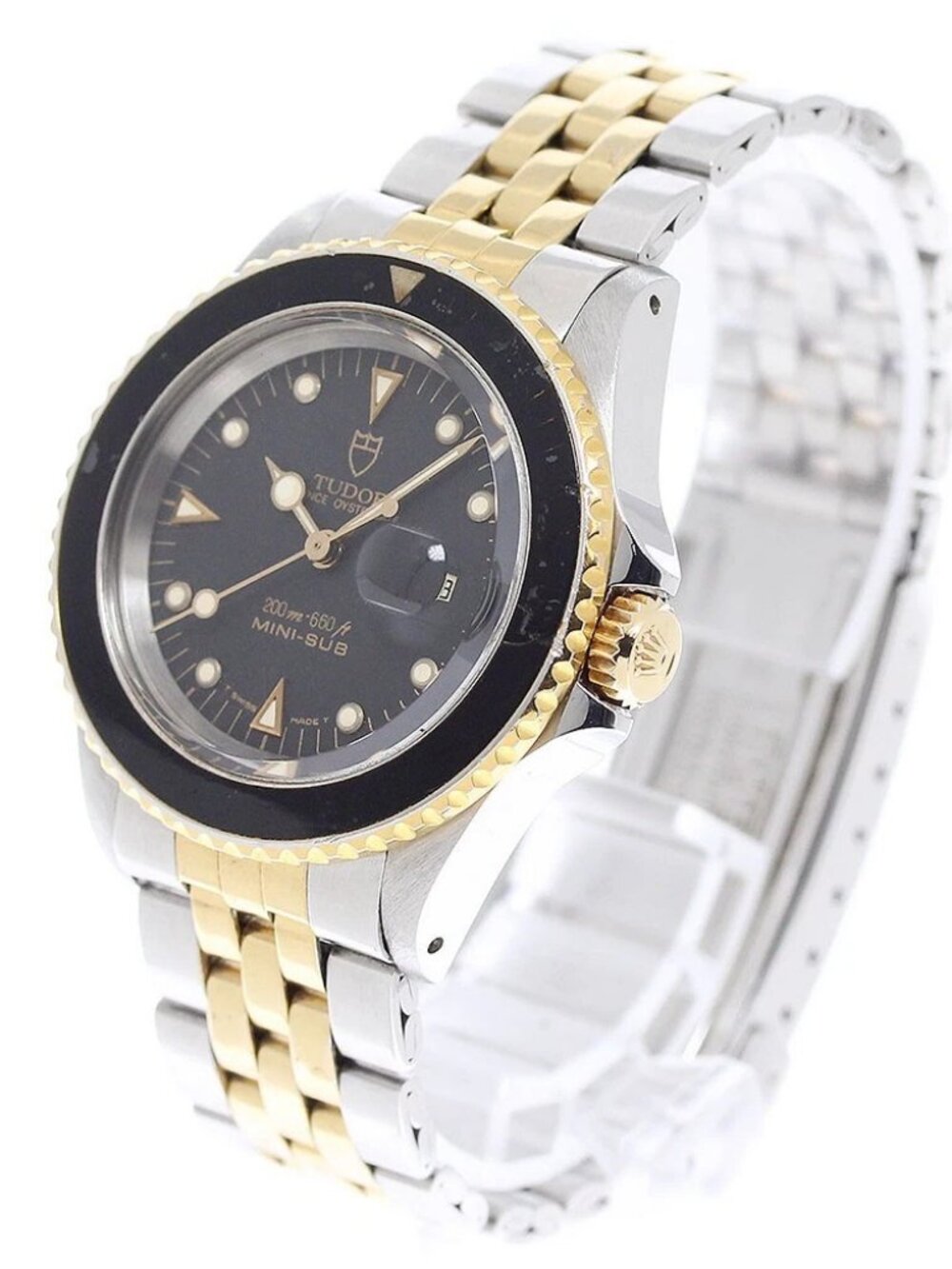 TUDOR Prince Oyster Date Mini Sub 94401 black Dial Automatic Boy's Watch_949594
